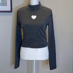 💕Crop Heart Cutout Top 💕